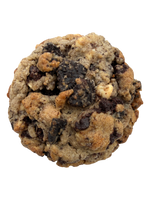 Cookies and Cream Brownie New York-style cookie with Oreo pieces, brownie chunks, and white chocolate chips by Big Sweet Tasty